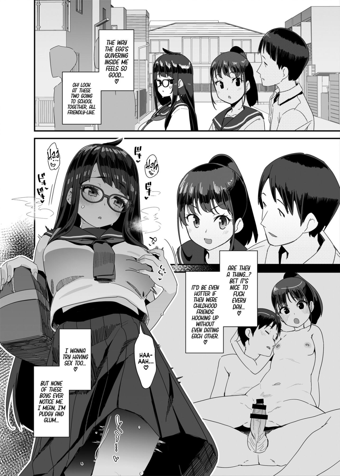 Hentai Manga Comic-The Slutty, Stacked Middle-Schooler Who Shlicks During Class-Read-8